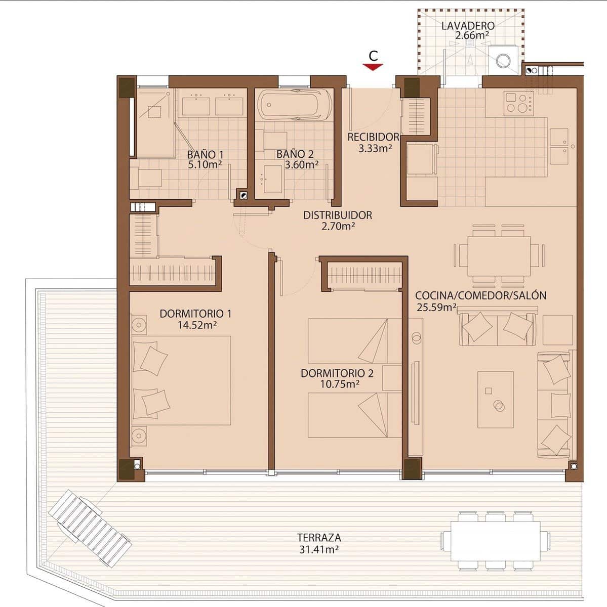 2 quarto Apartamento para venda em Fuengirola com piscina garagem - 475 000 € (Ref: 9756563)