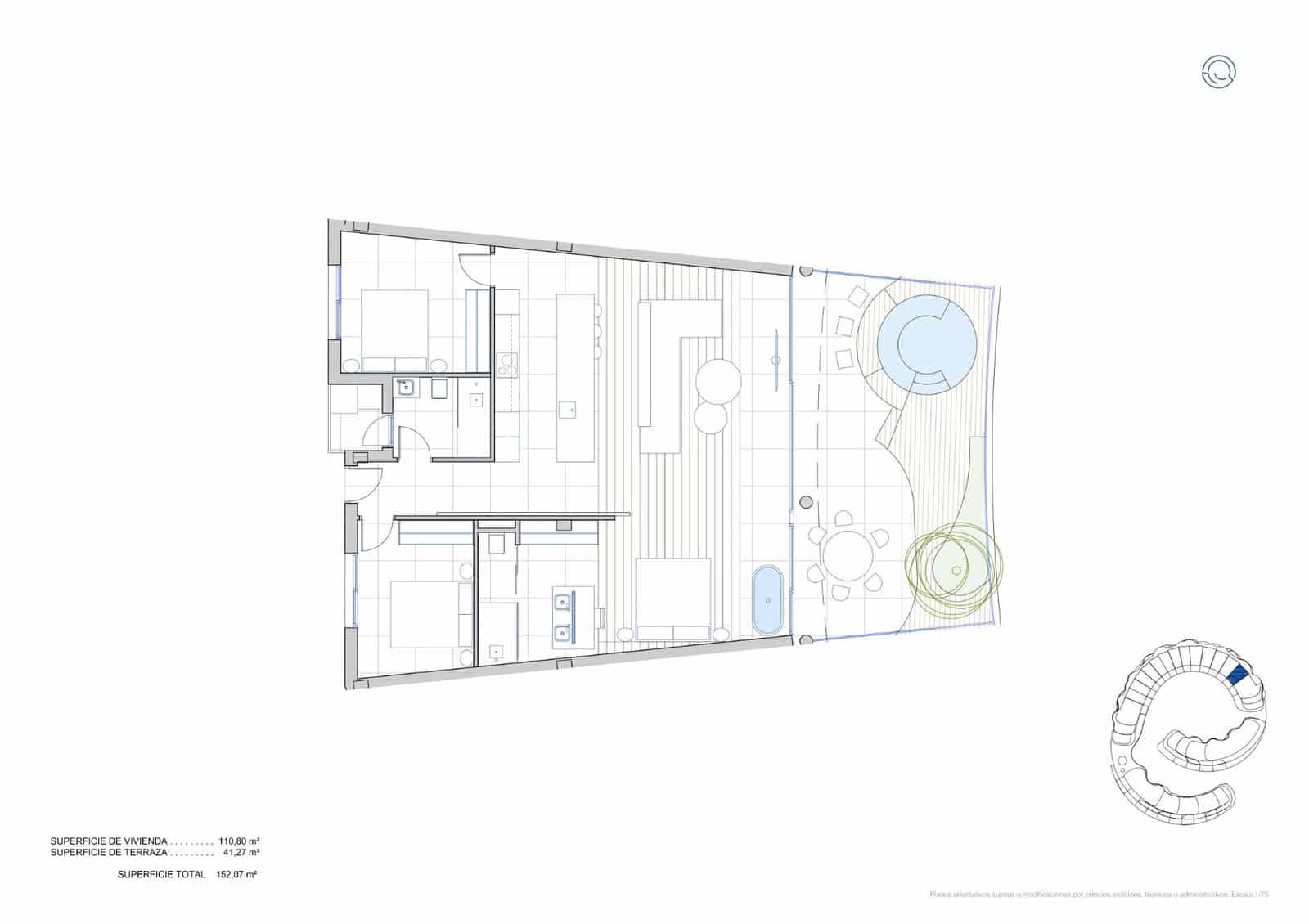 3 makuuhuone Kattohuoneisto myytävänä paikassa Carvajal mukana uima-altaan 
autotalli - 1 685 000 € (Ref: 9756571)