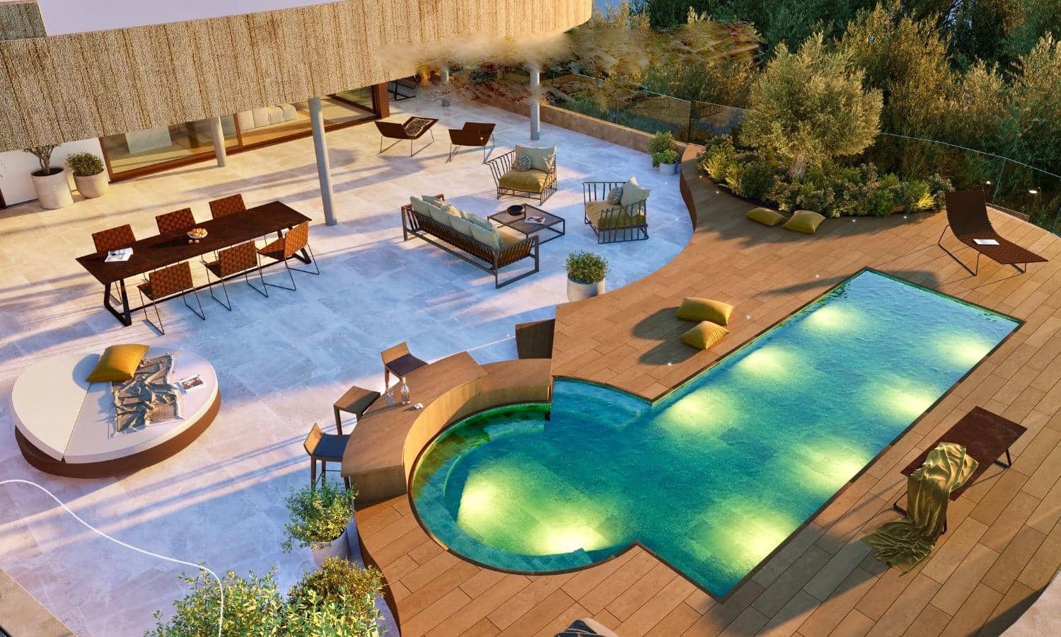 2 sypialnia Penthouse na sprzedaż w Carvajal z basenem garażem - 1 190 000 € (Ref: 9756573)