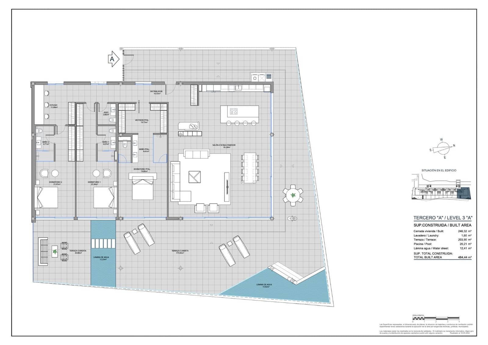 3 chambre Appartement à vendre à Carvajal avec piscine garage - 2 319 000 € (Ref: 9756575)