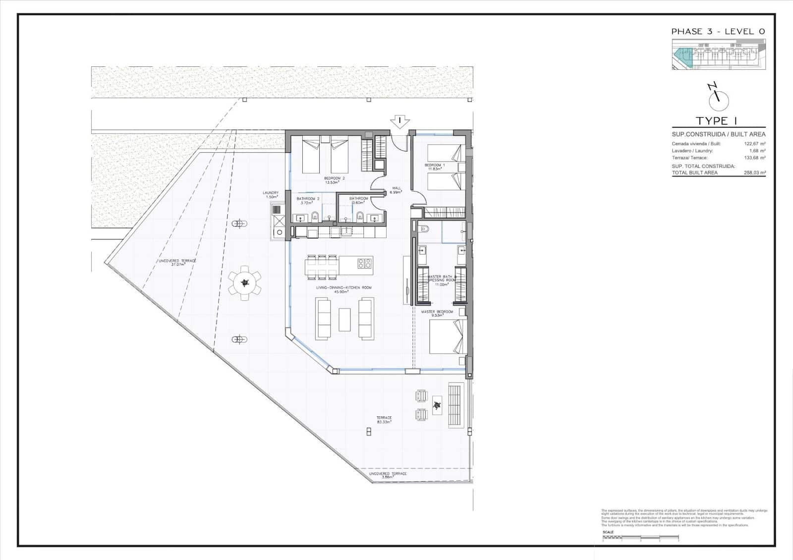 3 makuuhuone Huoneisto myytävänä paikassa Carvajal mukana uima-altaan 
autotalli - 1 219 000 € (Ref: 9756578)