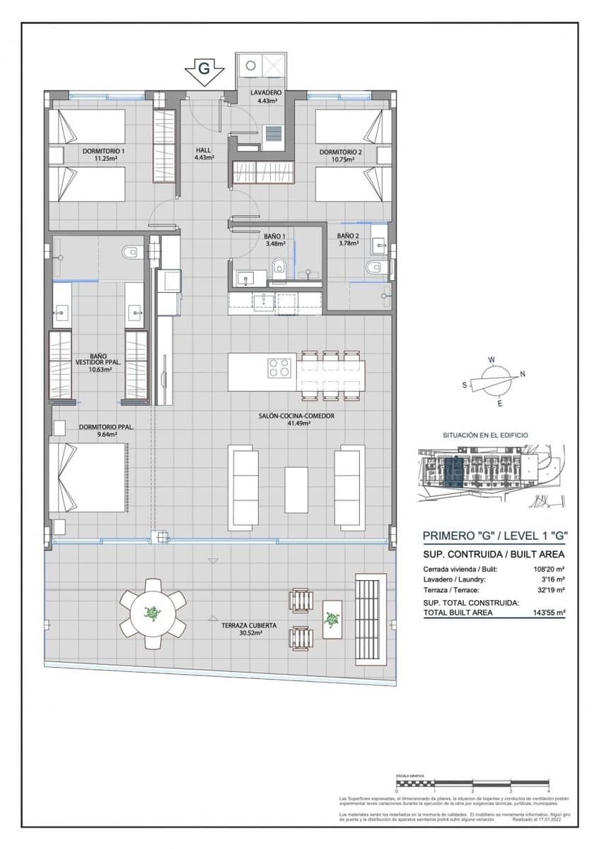 3 makuuhuone Huoneisto myytävänä paikassa Carvajal mukana uima-altaan 
autotalli - 1 149 000 € (Ref: 9756579)