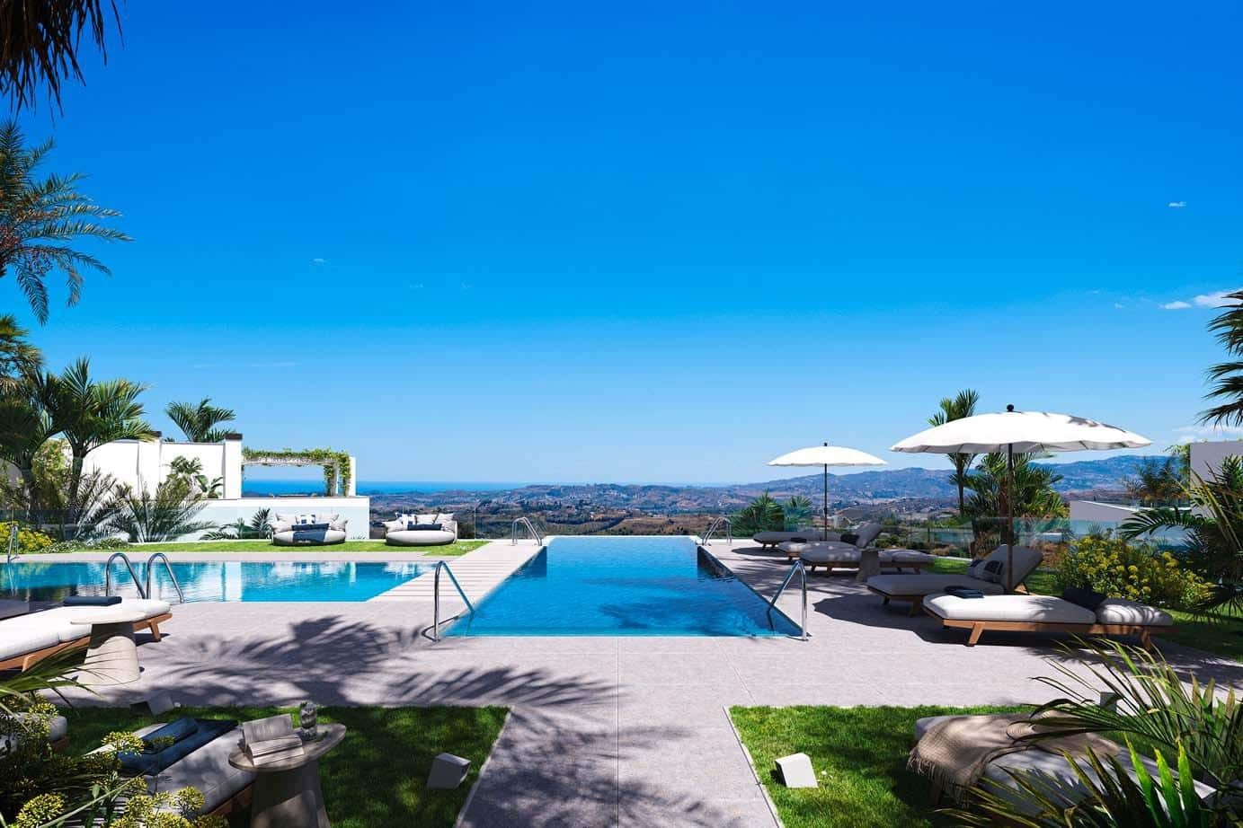 3 chambre Penthouse à vendre à Mijas avec piscine garage - 1 119 000 € (Ref: 9756584)