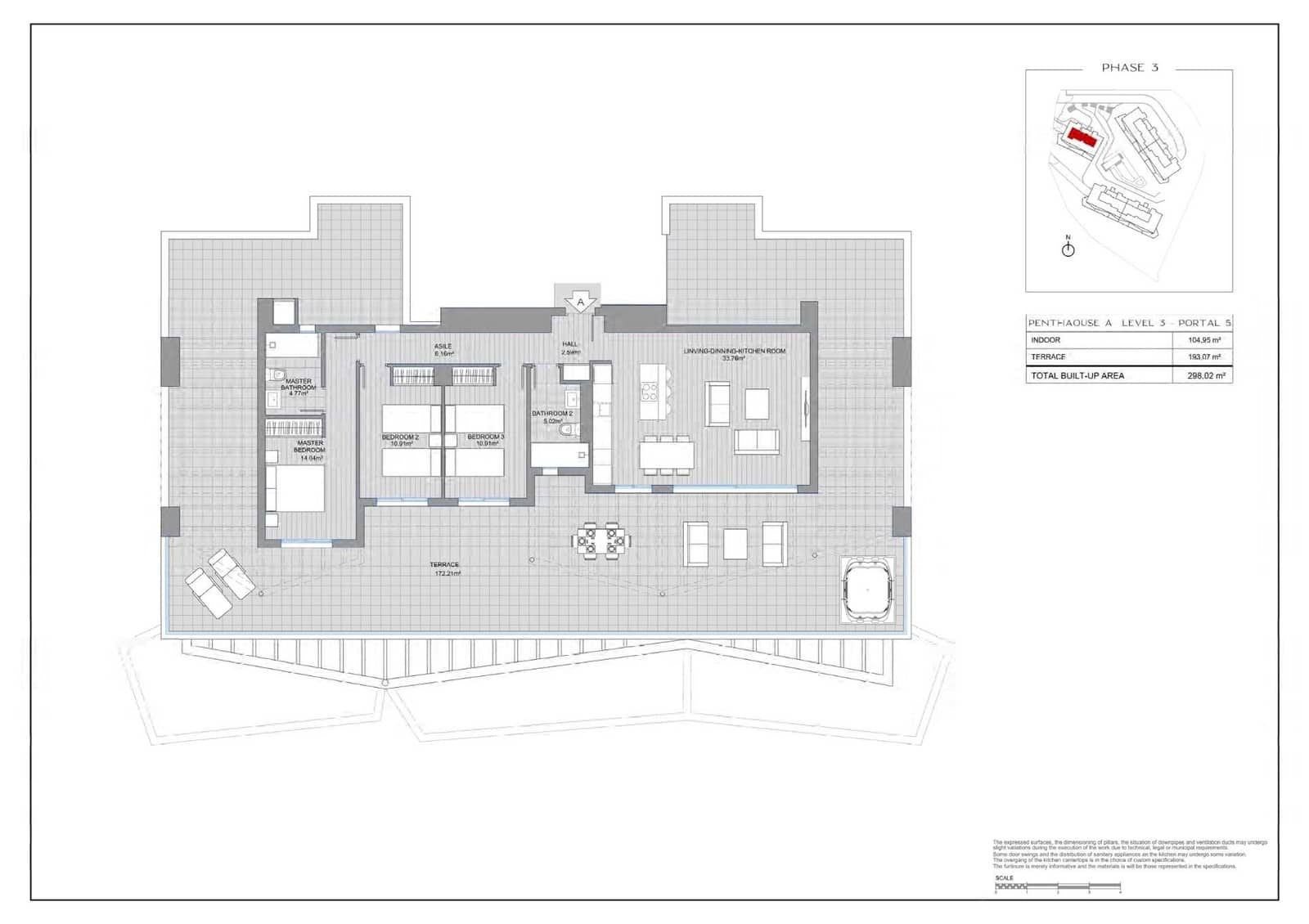 3 soveværelse Penthouse til salg i Mijas med swimmingpool garage - € 977.900 (Ref: 9756586)