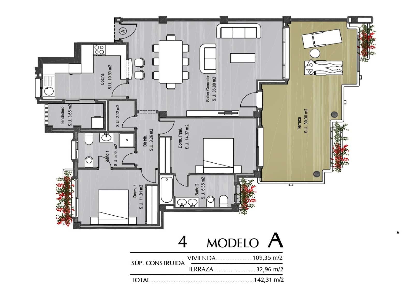 2 soveværelse Lejlighed til salg i Orihuela Costa med swimmingpool - € 238.000 (Ref: 9657857)