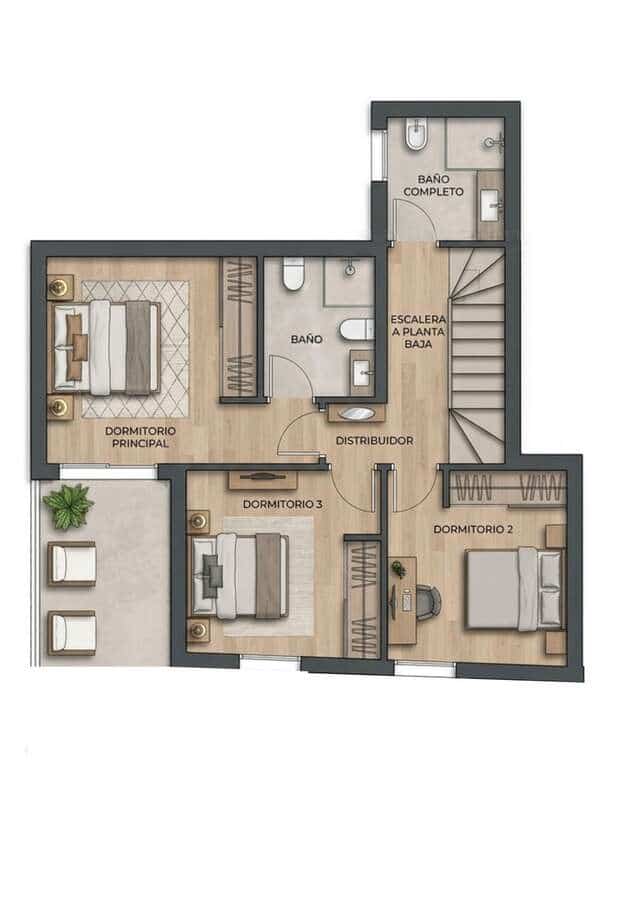 3 soverom Kjedet enebolig til salgs i Tias med garasje - € 330 000 (Ref: 10138994)