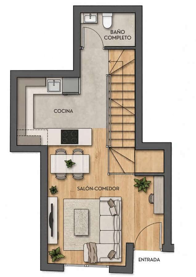 3 soverom Kjedet enebolig til salgs i Tias med garasje - € 330 000 (Ref: 10138994)