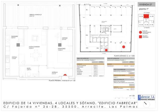 1 sypialnia Mieszkanie na sprzedaż w Arrecife z garażem - 295 000 € (Ref: 9737782)