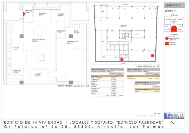 1 soverom Leilighet til salgs i Arrecife med garasje - € 295 000 (Ref: 9737782)