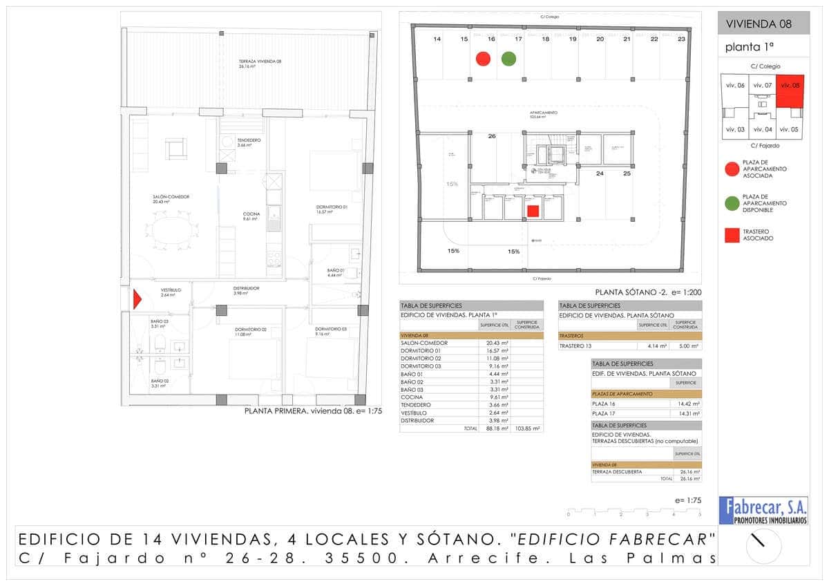 1 bedroom Flat for sale in Arrecife with garage - € 295,000 (Ref: 9737782)