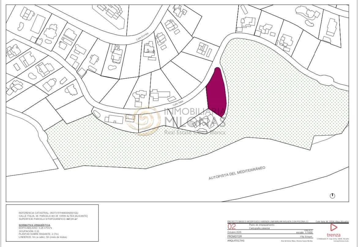 Solar/Parcela en Altea en venta - 495.000 € (Ref: 10139824)