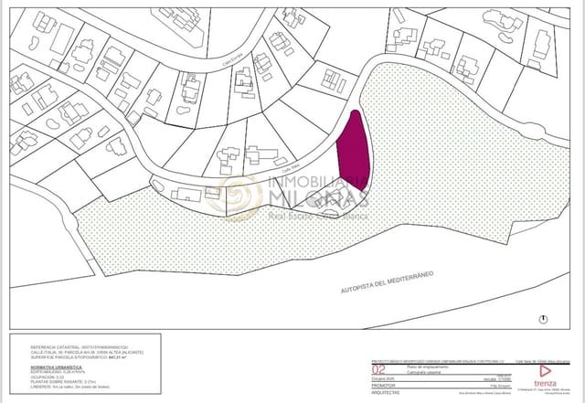 Tontti myytävänä paikassa Altea - 495 000 € (Ref: 10139824)