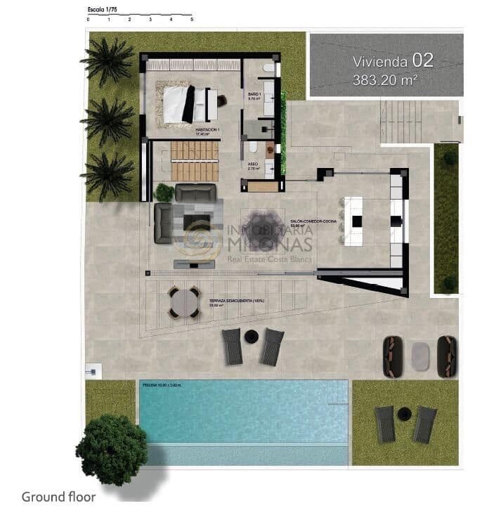 3 bedroom Villa for sale in Polop with pool garage - € 675,000 (Ref: 8865869)