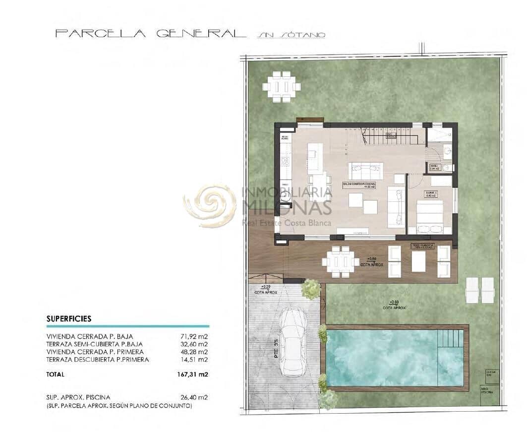 2 bedroom Villa for sale in Finestrat with pool - € 575,000 (Ref: 8865884)