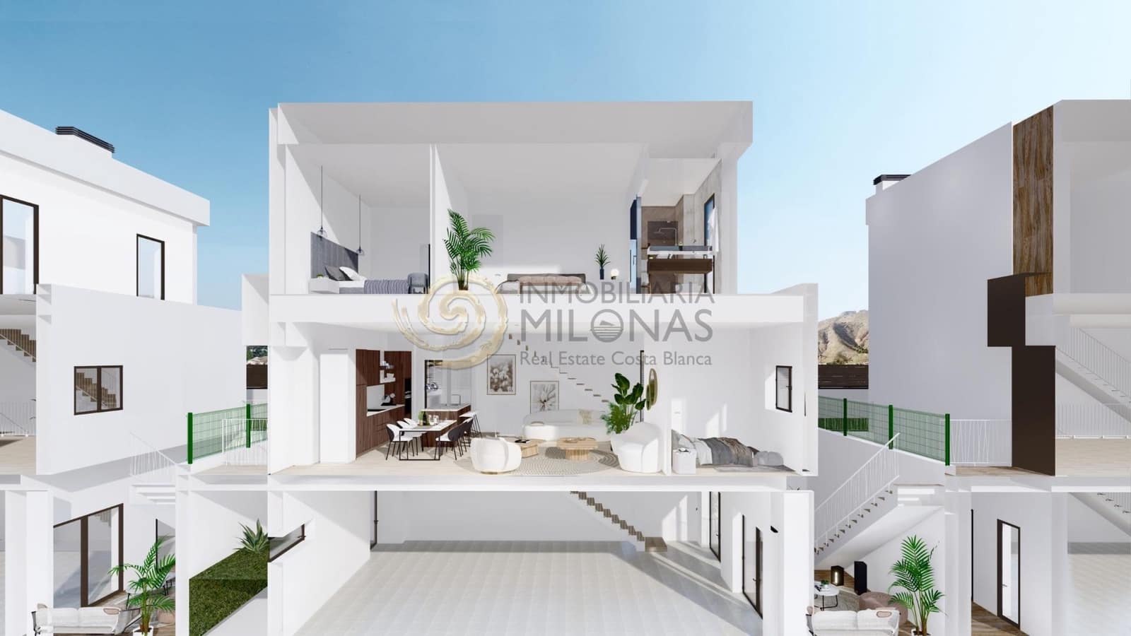 2 bedroom Villa for sale in Finestrat with pool - € 575,000 (Ref: 8865884)