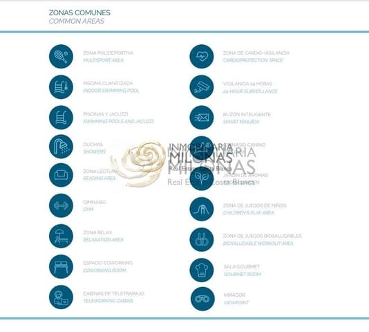 Apartamento de 2 habitaciones en Finestrat en venta con piscina garaje - 380.000 € (Ref: 8865887)