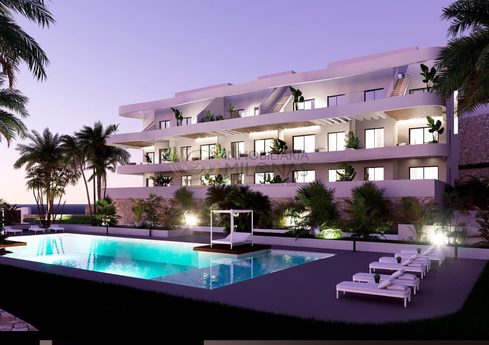 2 bedroom Apartment for sale in Finestrat with pool garage - € 369,900 (Ref: 8865933)