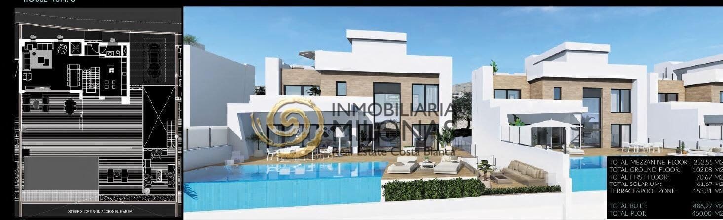 4 bedroom Villa for sale in Finestrat with pool - € 1,400,000 (Ref: 8865959)