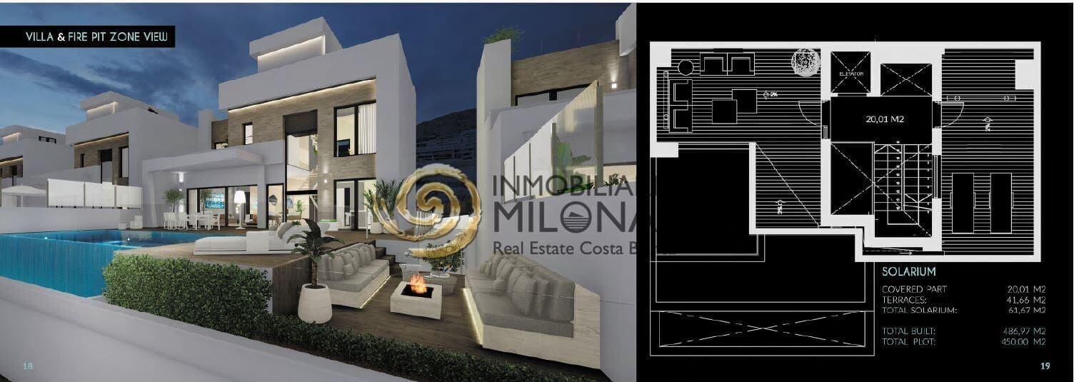 4 bedroom Villa for sale in Finestrat with pool - € 1,400,000 (Ref: 8865959)