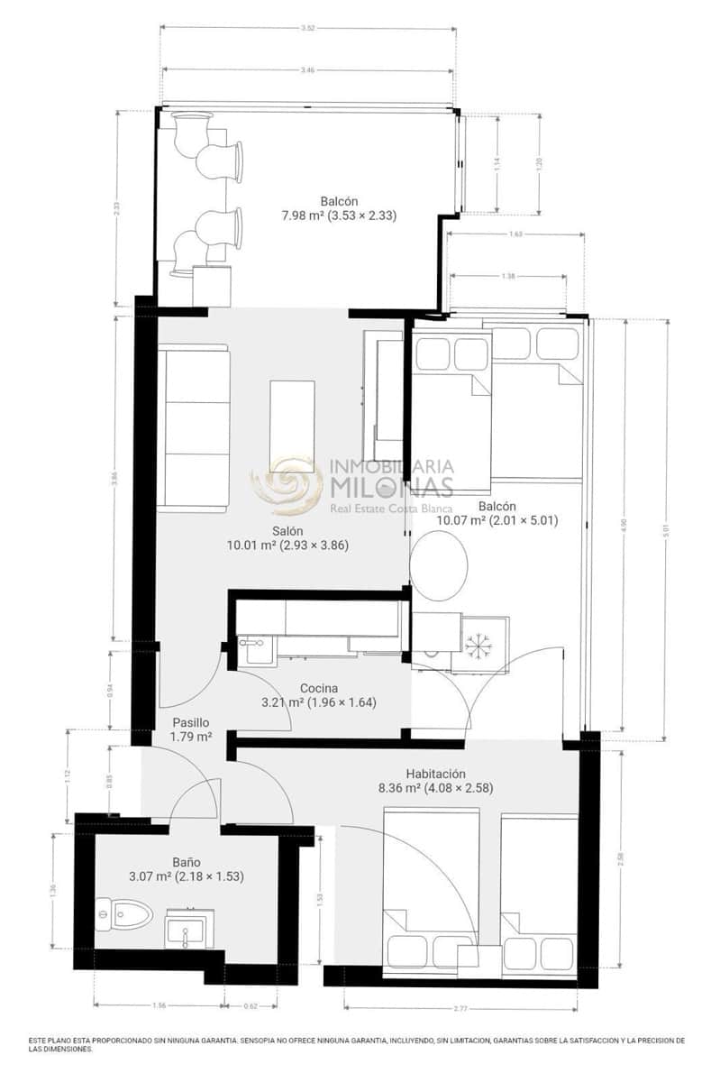 1 bedroom Apartment for sale in Benidorm with pool - € 169,680 (Ref: 9385708)
