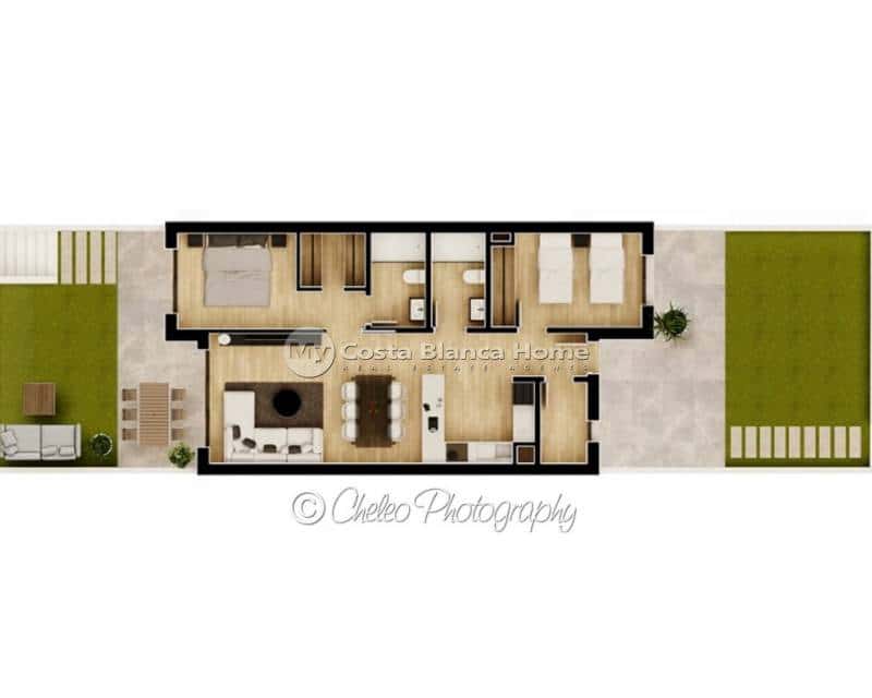 3 soverom Leilighet til salgs i Elche / Elx med svømmebasseng - € 240 000 (Ref: 8451521)