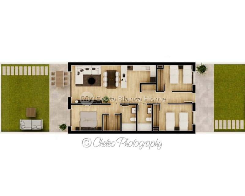 3 soverom Leilighet til salgs i Elche / Elx med svømmebasseng - € 240 000 (Ref: 8451521)