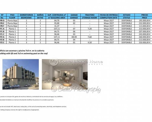 1 Zimmer Apartment zu verkaufen in Catral mit Pool - 113.000 € (Ref: 9671291)
