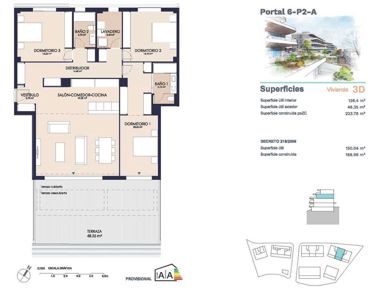 3 Zimmer Apartment zu verkaufen in New Golden Mile mit Pool Garage - 995.000 € (Ref: 10024660)