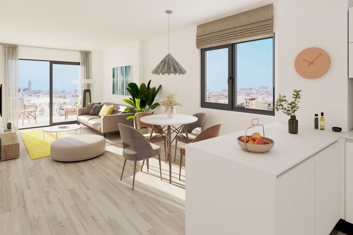 1 soverom Leilighet til salgs i Malaga by med svømmebasseng garasje - € 350 000 (Ref: 7873118)