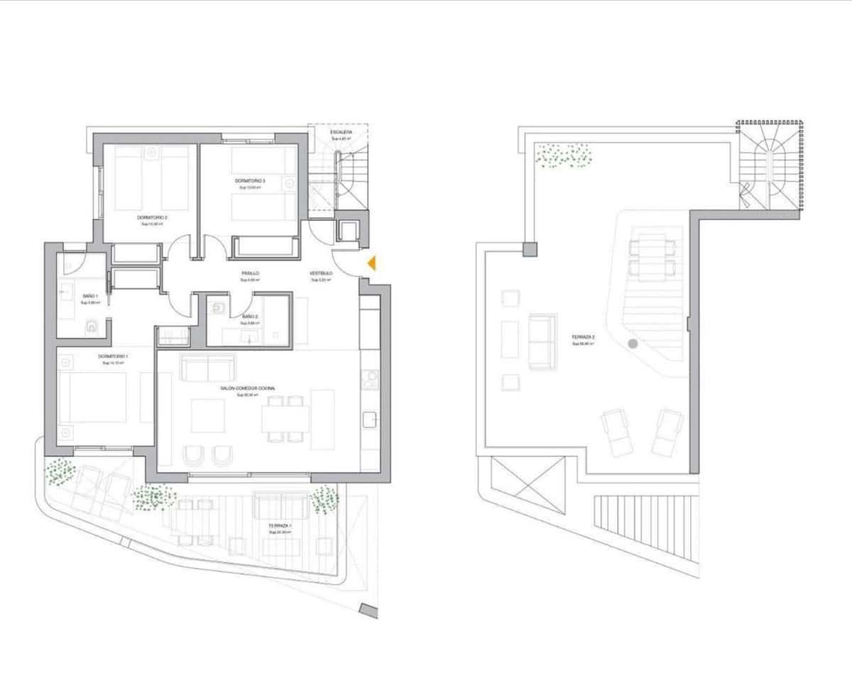 3 makuuhuone Huoneisto myytävänä paikassa La Cala de Mijas mukana uima-altaan 
autotalli - 685 000 € (Ref: 9538992)