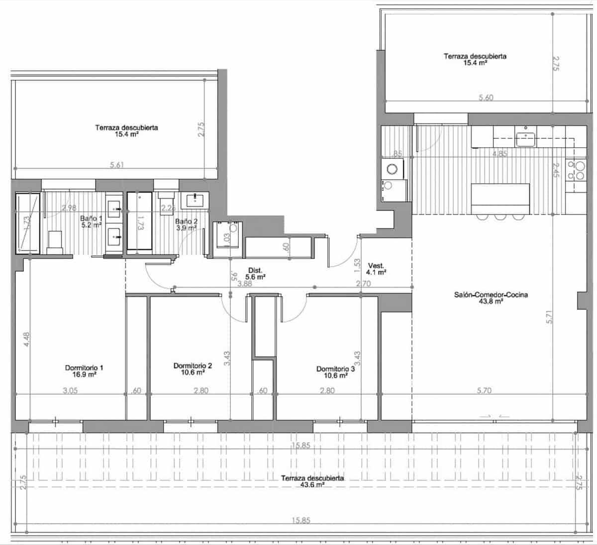 3 bedroom Penthouse for sale in Torremolinos with pool garage - € 1,590,000 (Ref: 9631865)