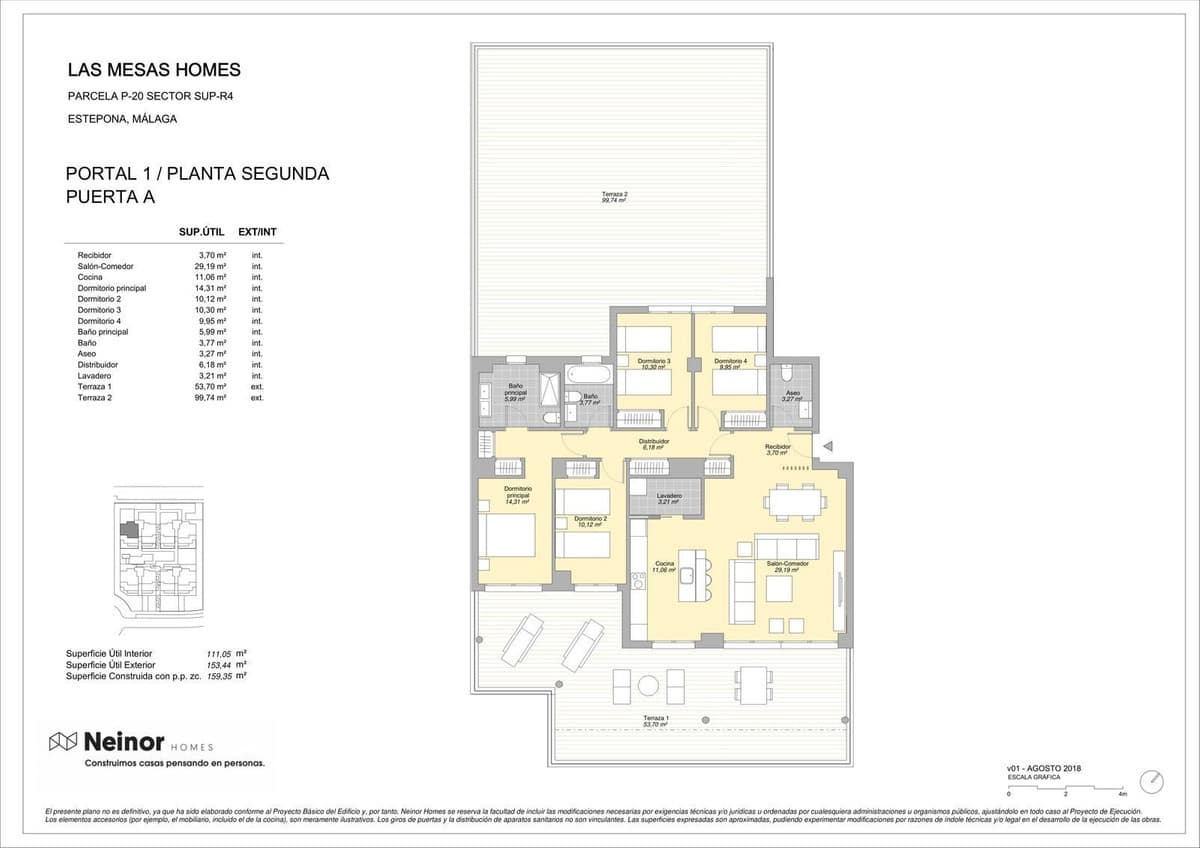 4 soverom Leilighet til salgs i Estepona med svømmebasseng garasje - € 1 150 000 (Ref: 9976079)