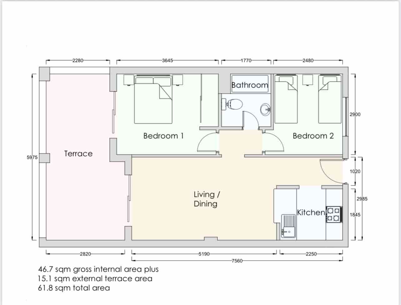 2 Zimmer Apartment zu verkaufen in La Mata mit Pool - 149.900 € (Ref: 9605410)