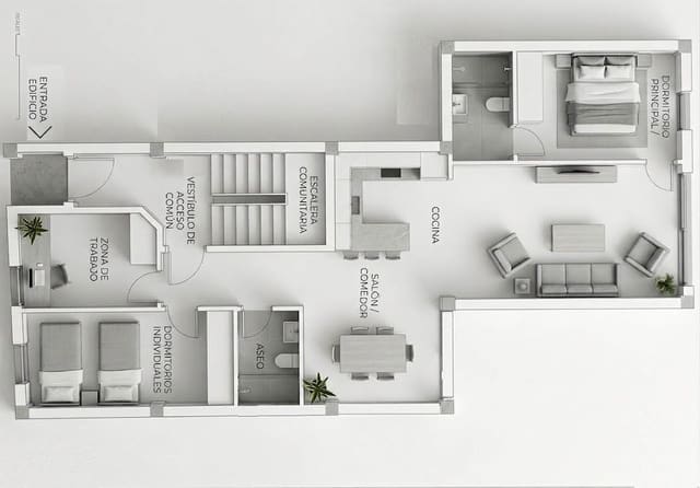 3 camera da letto Appartamento in vendita in Vera Ciudad, Vera - 142.650 € (Rif: 10081691)