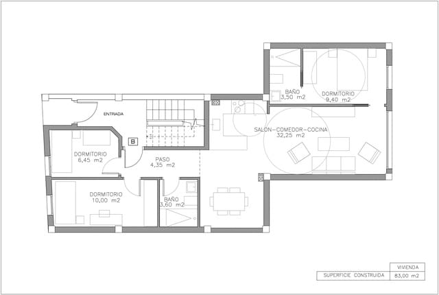 3 camera da letto Appartamento in vendita in Vera Ciudad, Vera - 142.650 € (Rif: 10081691)