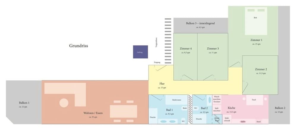 4 camera da letto Appartamento in vendita in L'Arenal / S'Arenal - 585.000 € (Rif: 10093717)