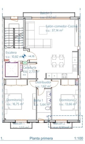 2 slaapkamer Flat te koop in Cort, Palma de Mallorca - € 610.000 (Ref: 9161681)