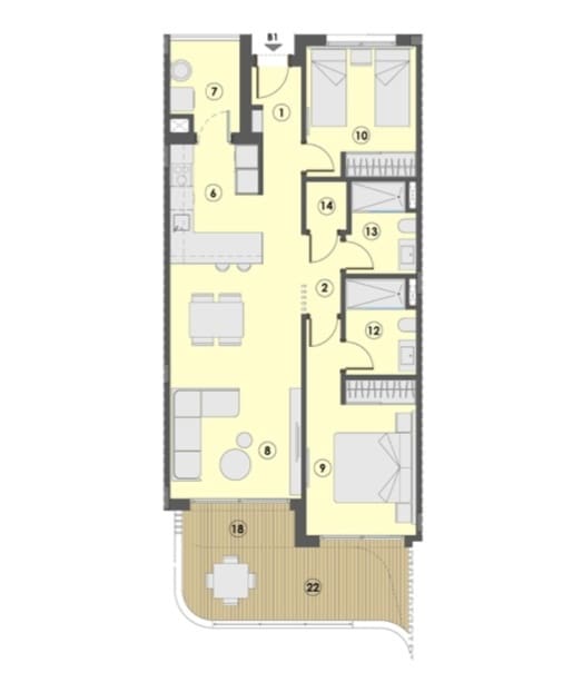 2 soveværelse Lejlighed til salg i Cala Ratjada - € 569.000 (Ref: 9699794)