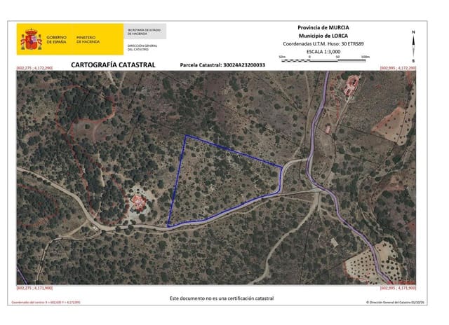 Działka budowlana na sprzedaż w La Parroquia, Lorca - 55 000 € (Ref: 10166264)