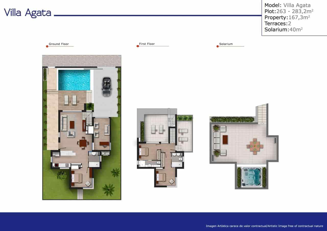 3 chambre Villa/Maison à vendre à Los Alcazares avec piscine - 463 126 € (Ref: 6101748)