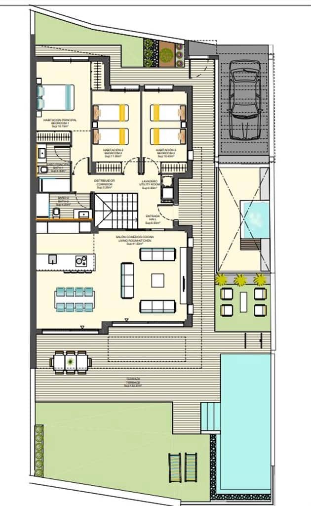 3 chambre Villa/Maison Mitoyenne à vendre à Finestrat avec piscine - 590 000 € (Ref: 6708982)