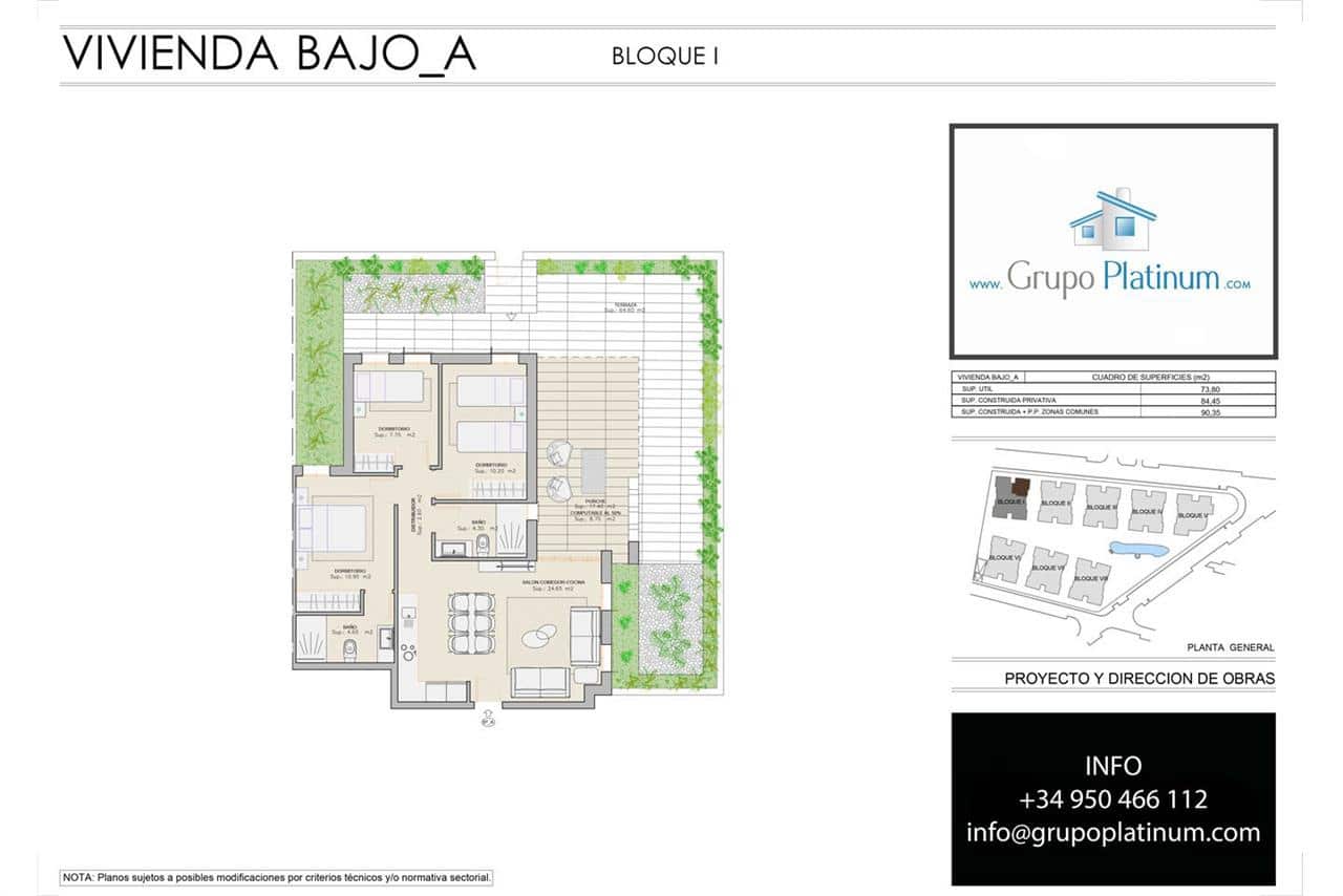 3 Zimmer Apartment zu verkaufen in San Juan de los Terreros mit Pool - 240.000 € (Ref: 7325265)