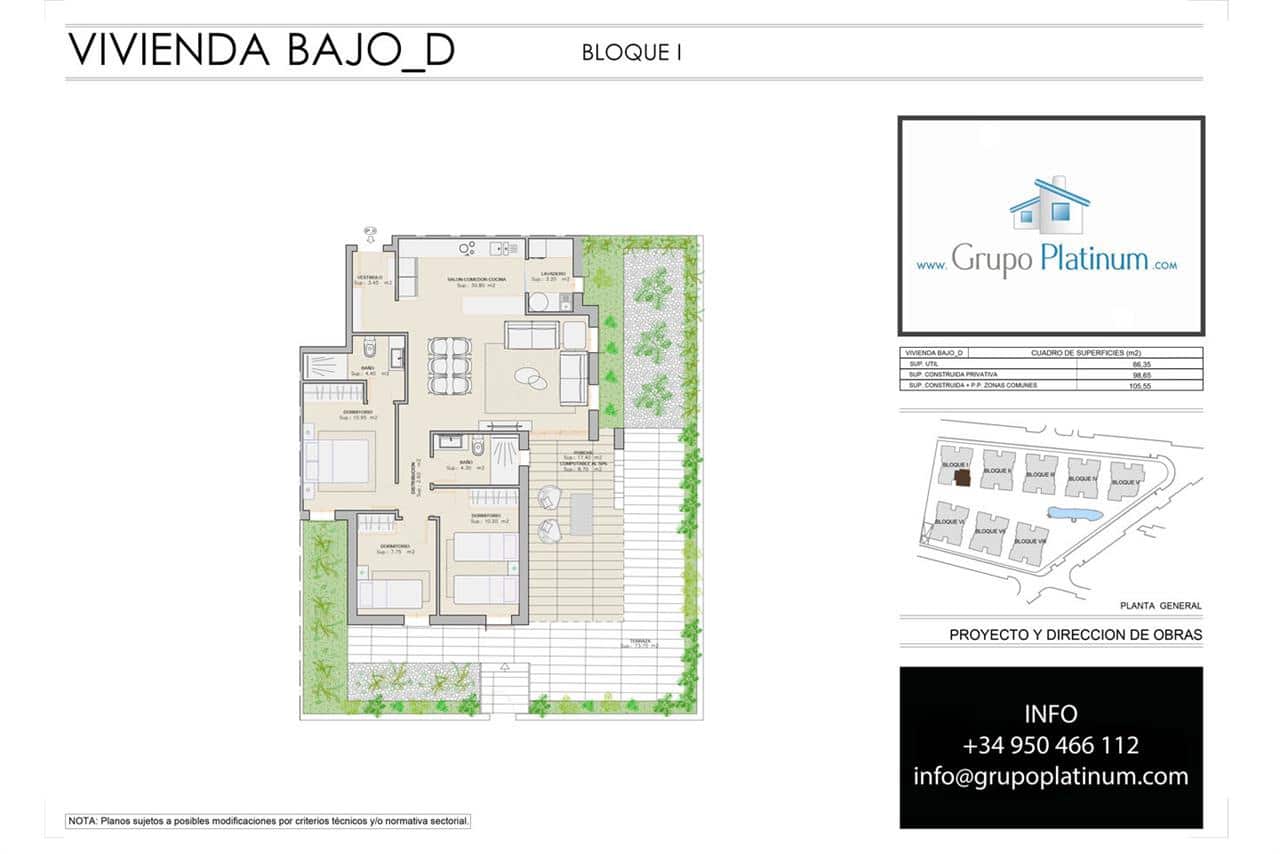 3 quarto Apartamento para venda em San Juan de los Terreros com piscina - 240 000 € (Ref: 7325268)