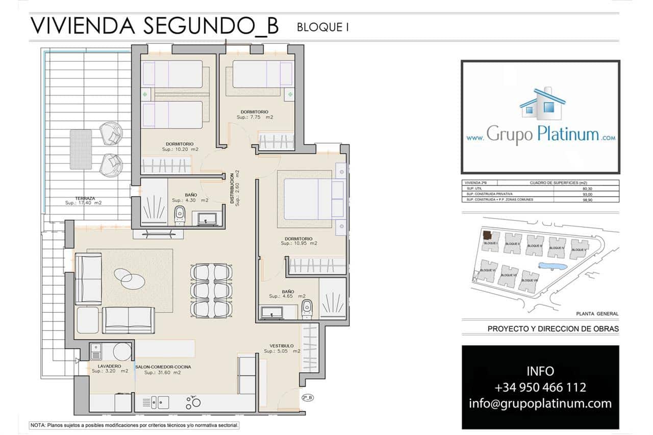Ático de 3 habitaciones en San Juan de los Terreros en venta con piscina - 240.000 € (Ref: 7384660)