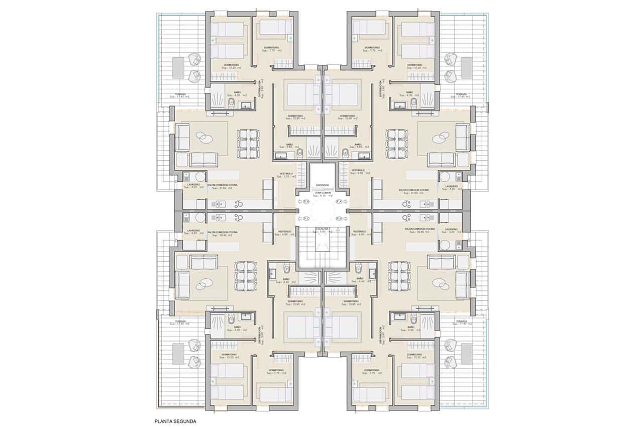 3 bedroom Penthouse for sale in San Juan de los Terreros with pool - € 240,000 (Ref: 7384661)