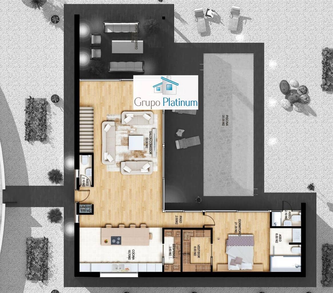 3 soveværelse Villa til salg i Vera med swimmingpool - € 551.000 (Ref: 7807300)