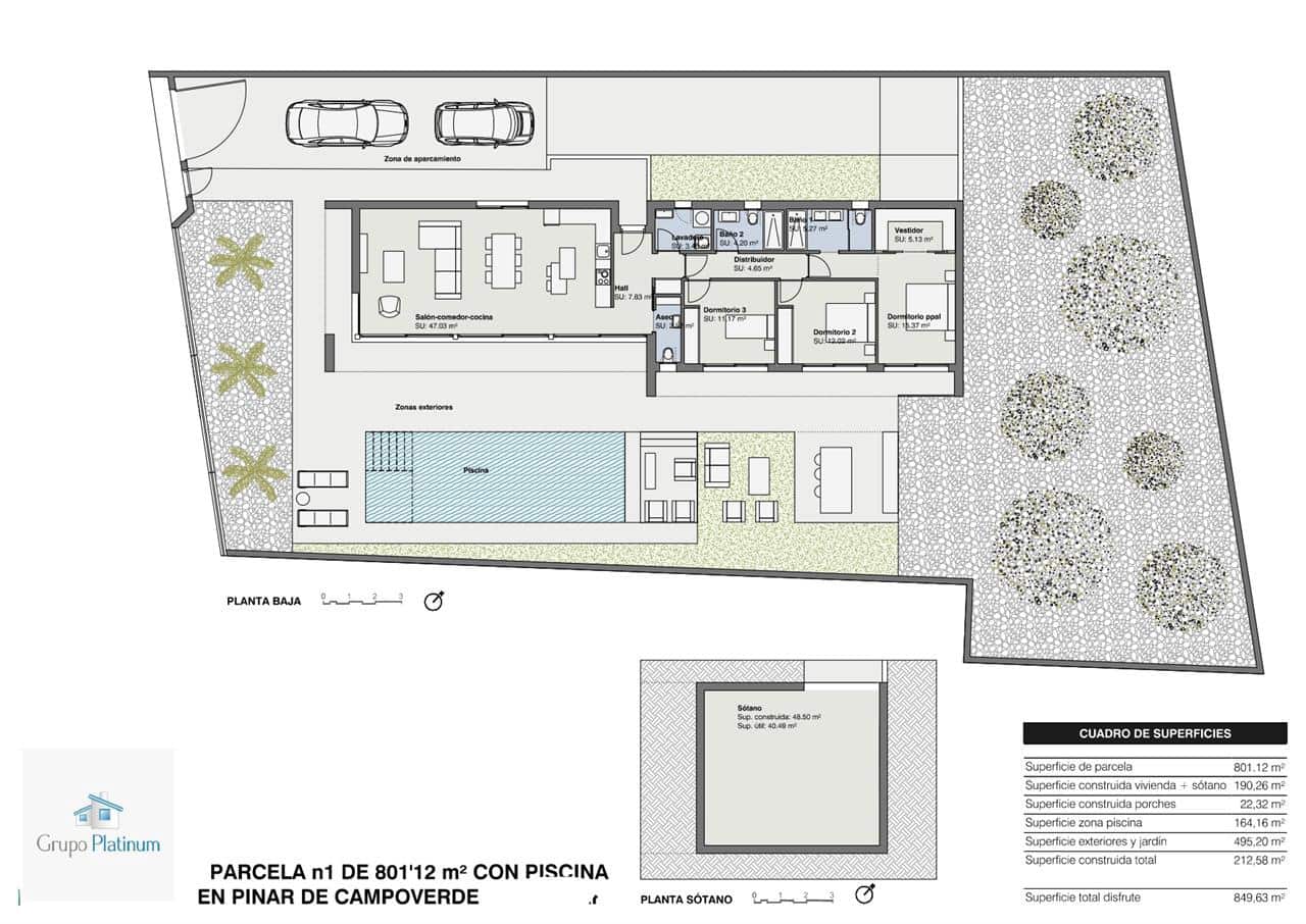 3 makuuhuone Huvila myytävänä paikassa Pinar de Campoverde mukana uima-altaan - 679 000 € (Ref: 7828180)