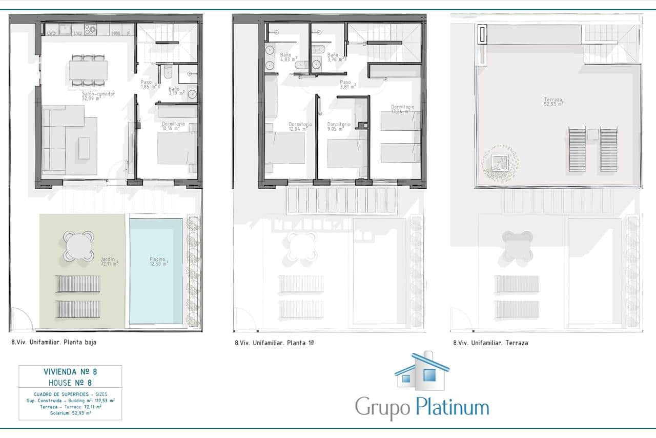 4 soveværelse Villa til salg i Aguilas med swimmingpool - € 378.000 (Ref: 8178188)