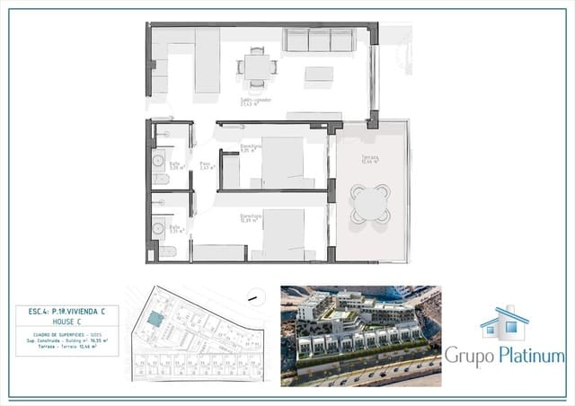 2 bedroom Apartment for sale in El Hornillo, Aguilas with pool - € 267,000 (Ref: 8178192)