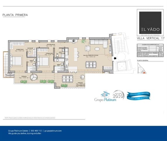 2 soveværelse Penthouse til salg i San Juan de los Terreros, Pulpí med swimmingpool - € 385.000 (Ref: 8907376)